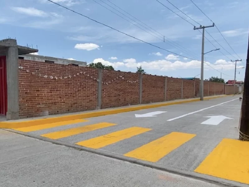 Pavimentación con concreto hidráulico en la junta auxiliar de San Jerónimo Tianguismanalco.