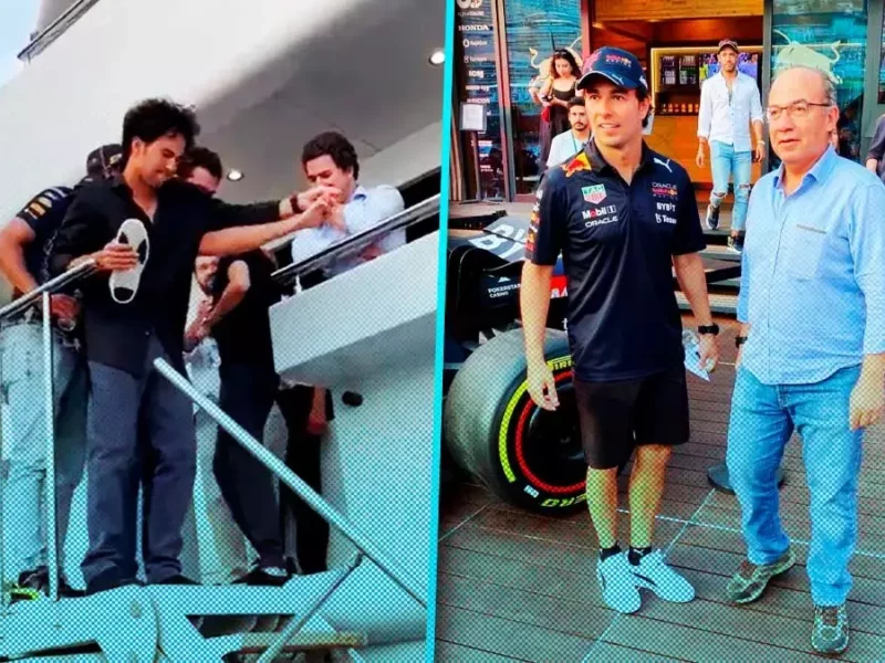 Checo Pérez y Calderón de fiesta