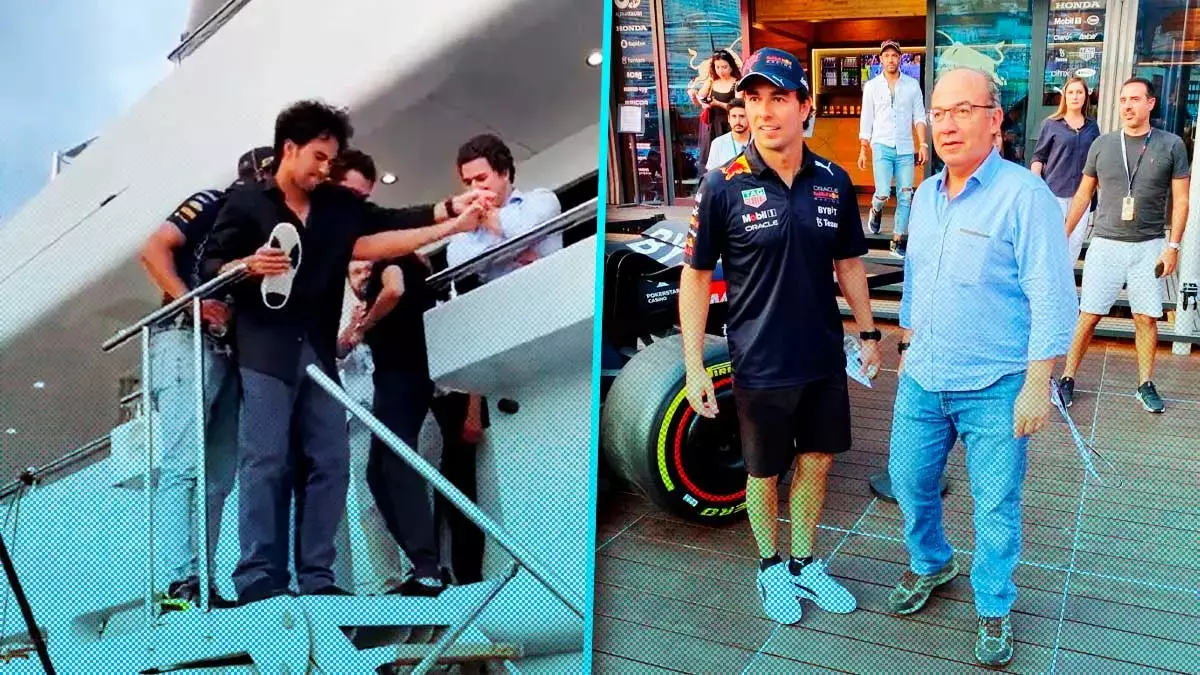 Checo Pérez y Calderón de fiesta