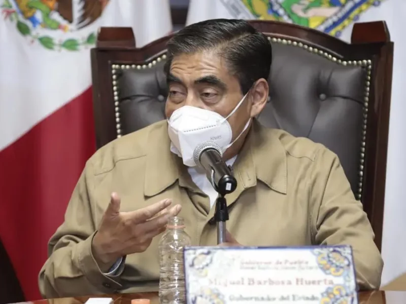 Miguel Barbosa, gobernador de Puebla.