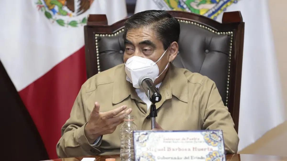 Miguel Barbosa, gobernador de Puebla.
