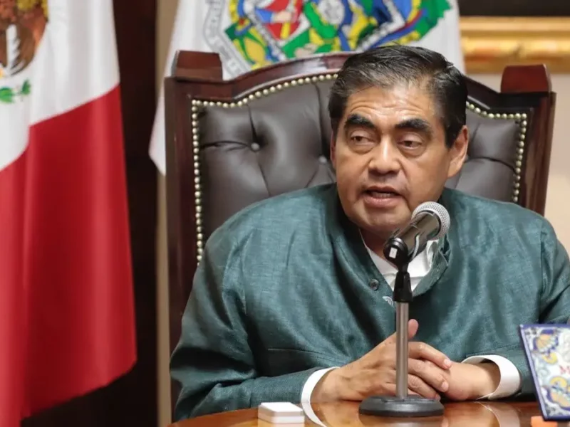 Miguel Barbosa, gobernador de Puebla.