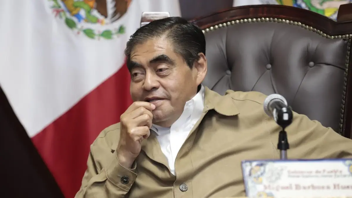 Miguel Barbosa, gobernador de Puebla.