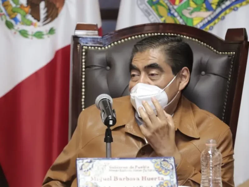 Miguel Barbosa, gobernador de Puebla.