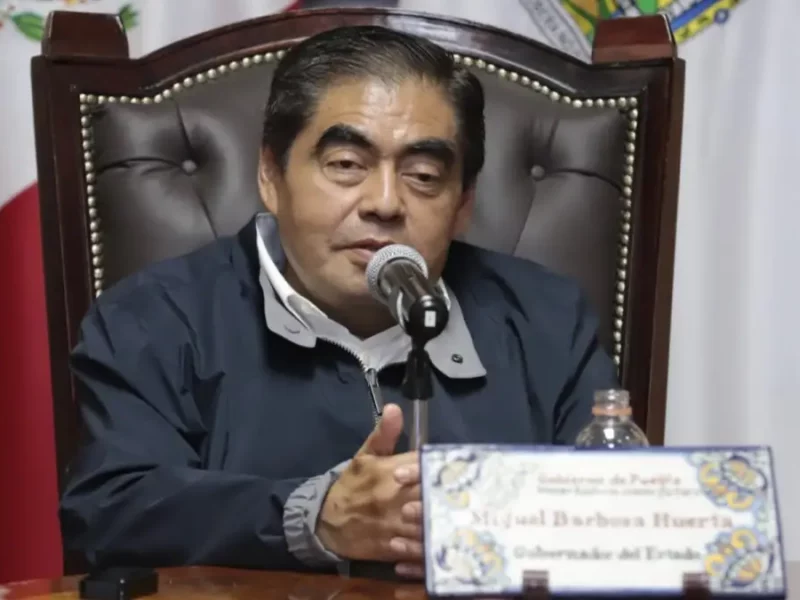 Miguel Barbosa, gobernador de Puebla.
