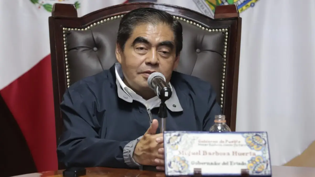 Miguel Barbosa, gobernador de Puebla.