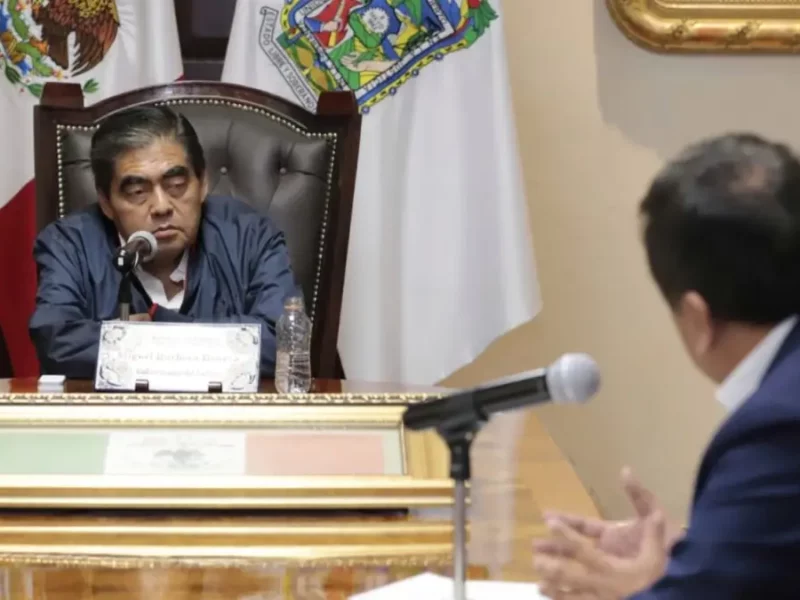 Miguel Barbosa, gobernador de Puebla.