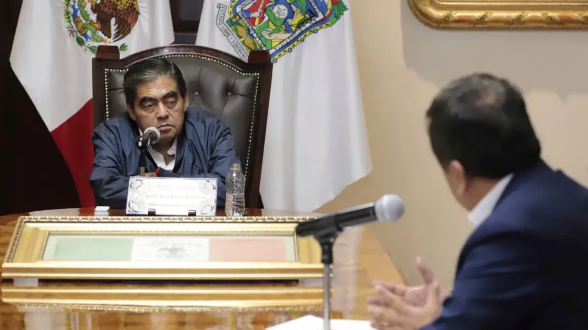 Miguel Barbosa, gobernador de Puebla.