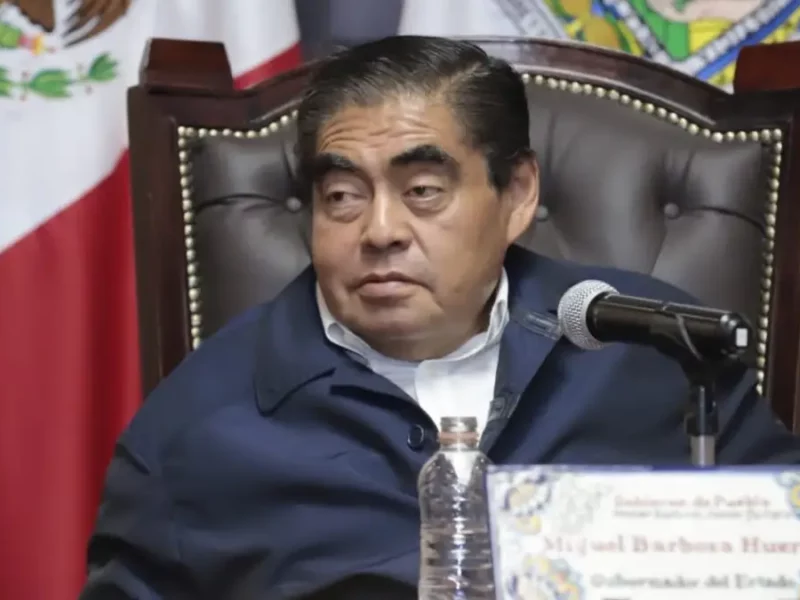 Miguel Barbosa, gobernador de Puebla.