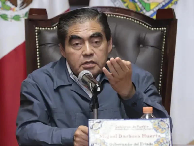Miguel Barbosa, gobernador de Puebla.