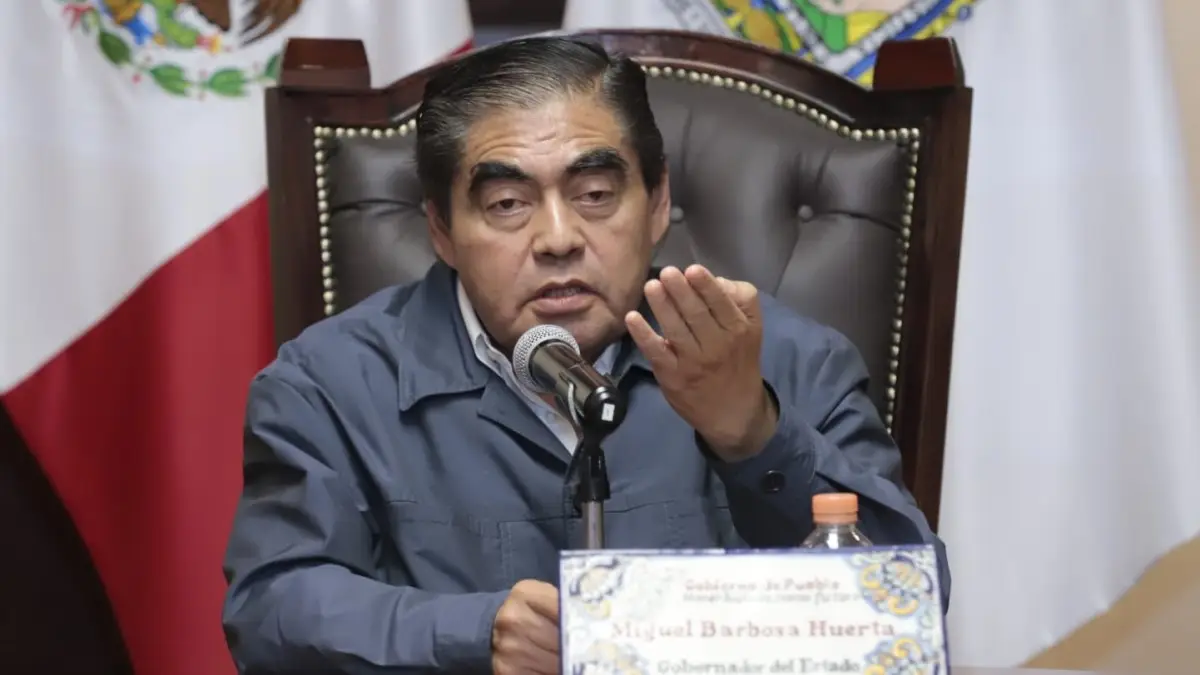 Miguel Barbosa, gobernador de Puebla.