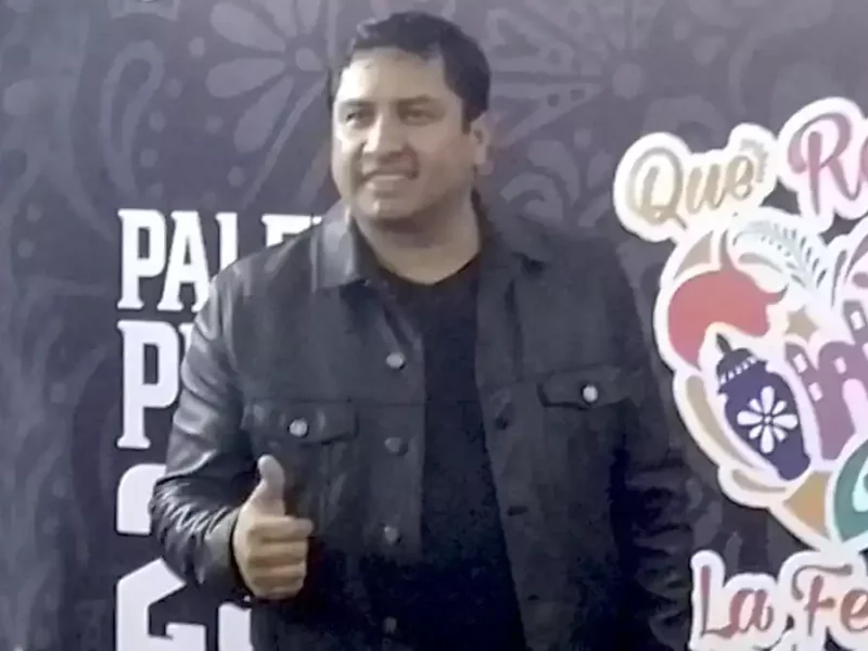 Julión Álvarez en la Feria de Puebla.