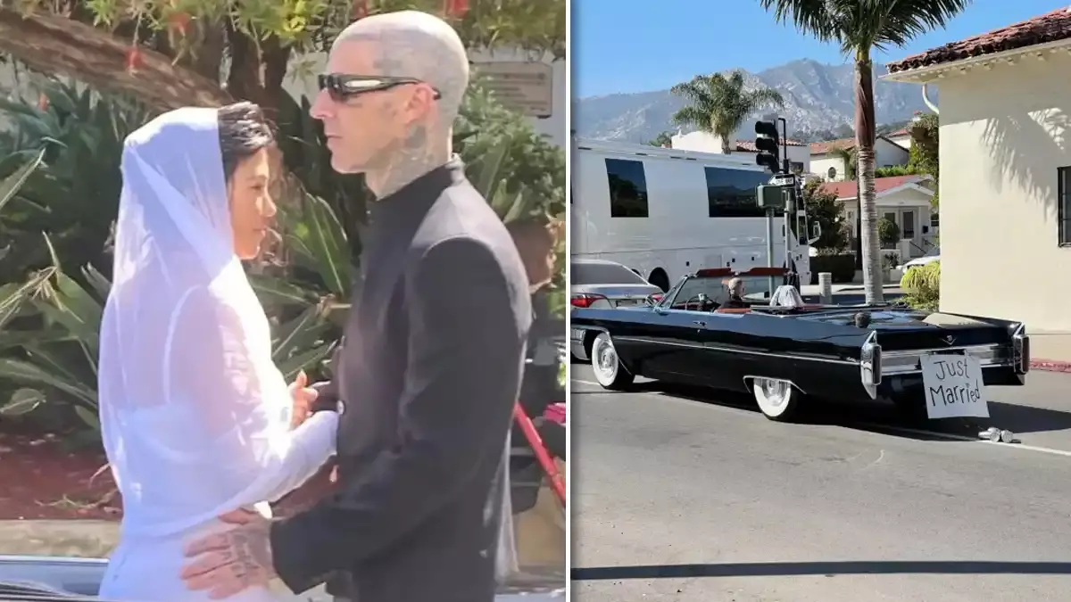 Kourtney Kardashian y Travis Barker.