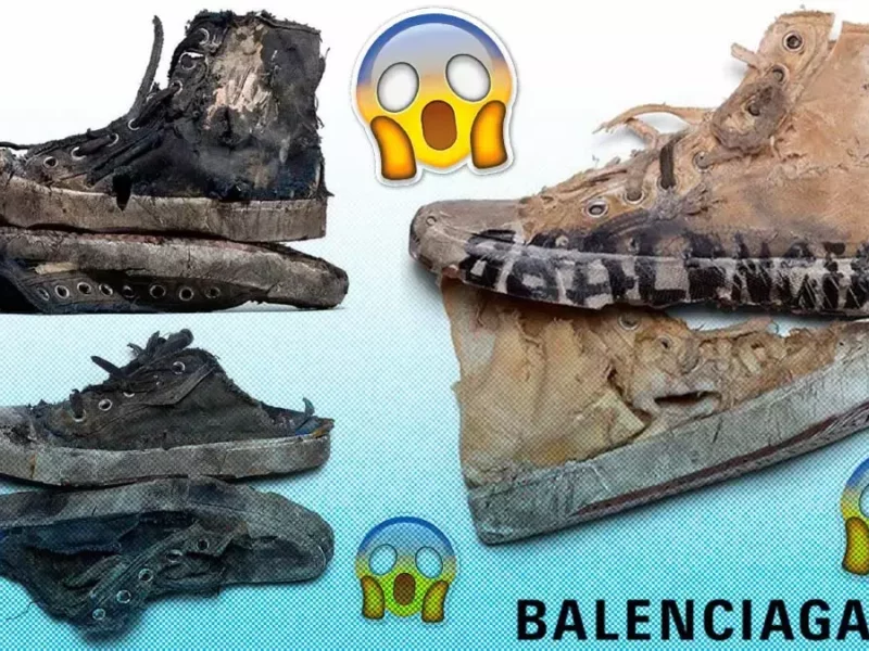 Balenciaga anuncia sus nuevos tenis rotos mugrosos por 40 mil pesos.