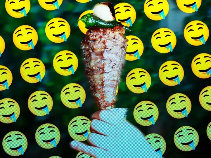 Mini trompo al pastor.