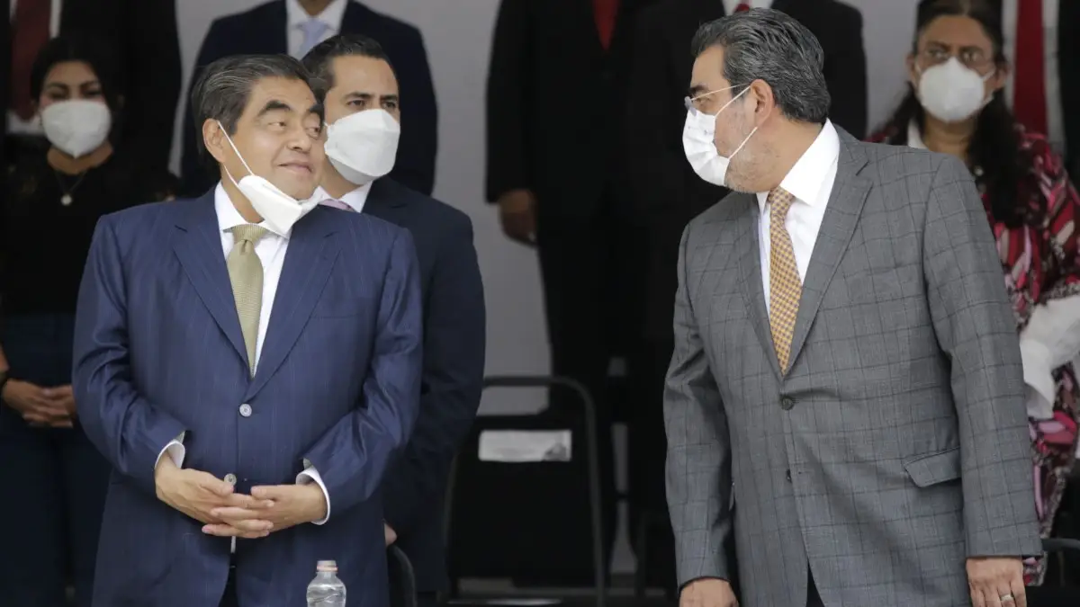Miguel Barbosa y Sergio Salomón Céspedes.