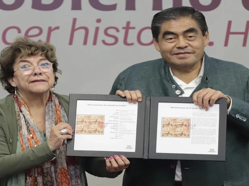 Cancelación de estampilla conmemorativa por batalla del 5 de Mayo.
