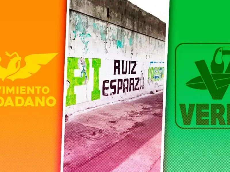 Partidos políticos se deslindan de bardas que siguen pintadas en Puebla con propaganda electoral
