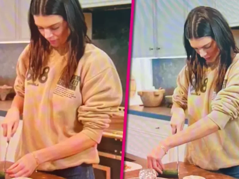 Critican a Kendall Jenner por no saber cortar un pepino.