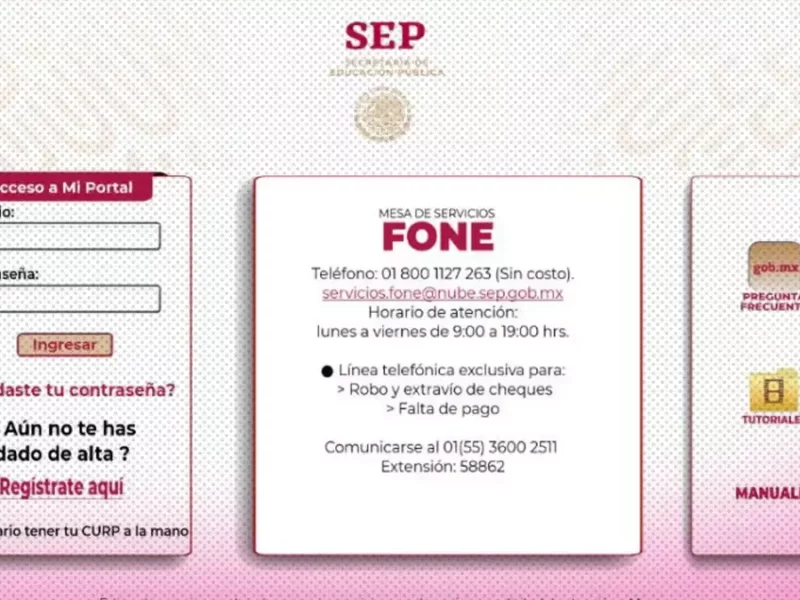 FONE: descarga tus recibos y talones de pago si trabajas en la SEP