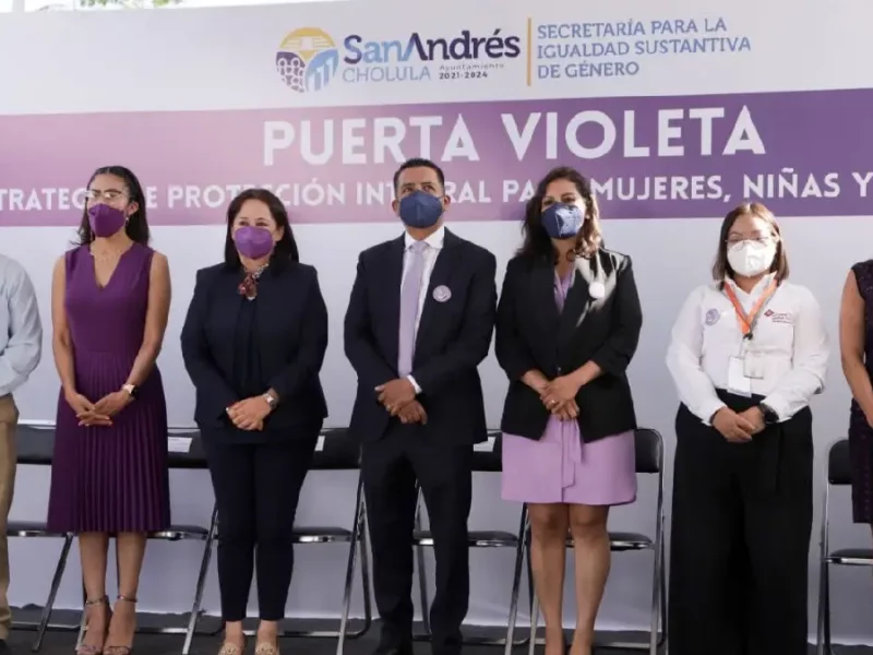 Inaugura Ayuntamiento de San Andrés Cholula el Edificio “Puerta Violeta”