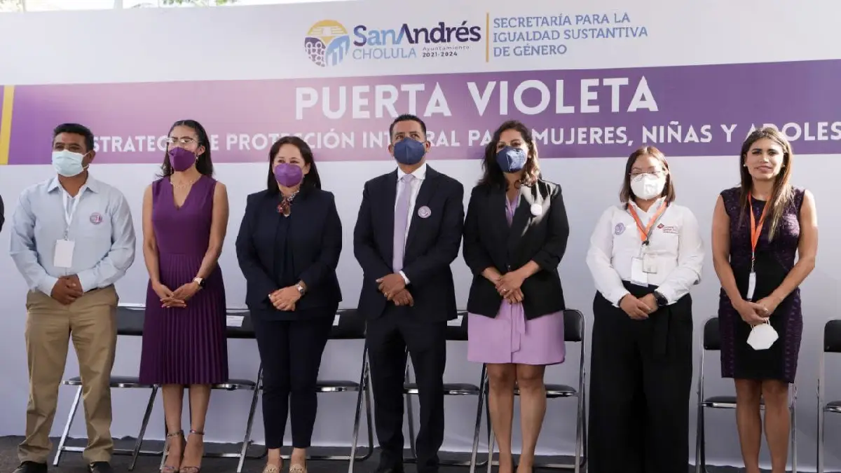 Inaugura Ayuntamiento de San Andrés Cholula el Edificio “Puerta Violeta”