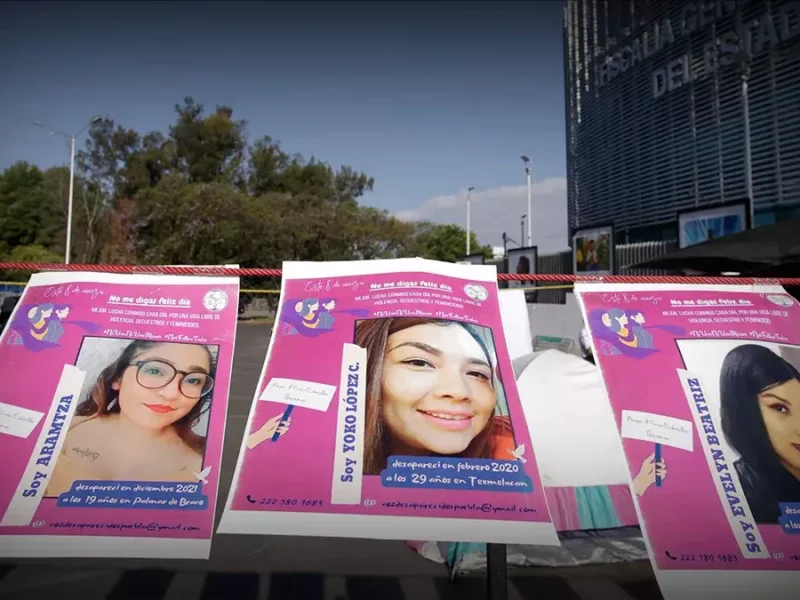 Madres buscadoras de Puebla retiran plantón.
