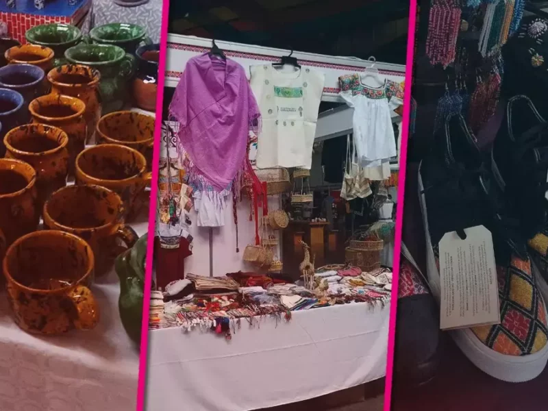 Productos y artesanías en la Feria Puebla.