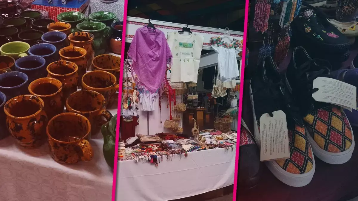 Productos y artesanías en la Feria Puebla.