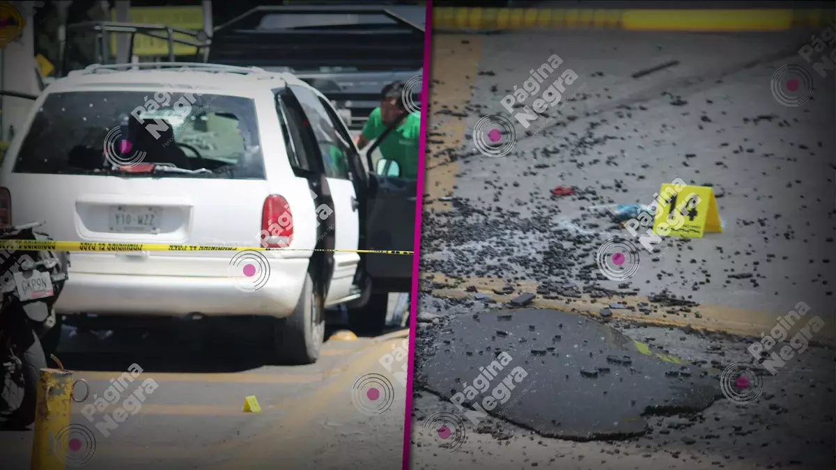 Asalto a camioneta de valores en Puebla.