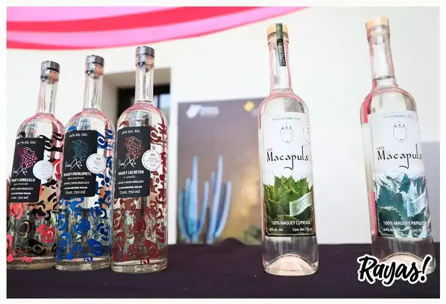 Productores de mezcal en Puebla.