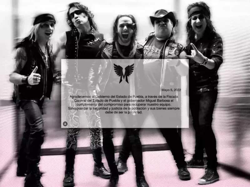 Recuperan instrumentos de Moderatto robados en camino a la Feria de Puebla