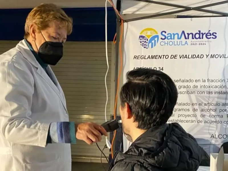 Operativo alcoholímetro en San Andrés.