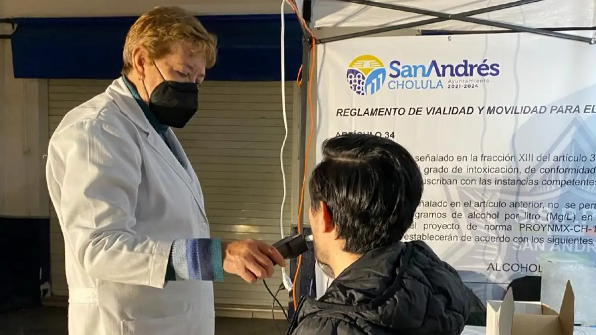 Operativo alcoholímetro en San Andrés.