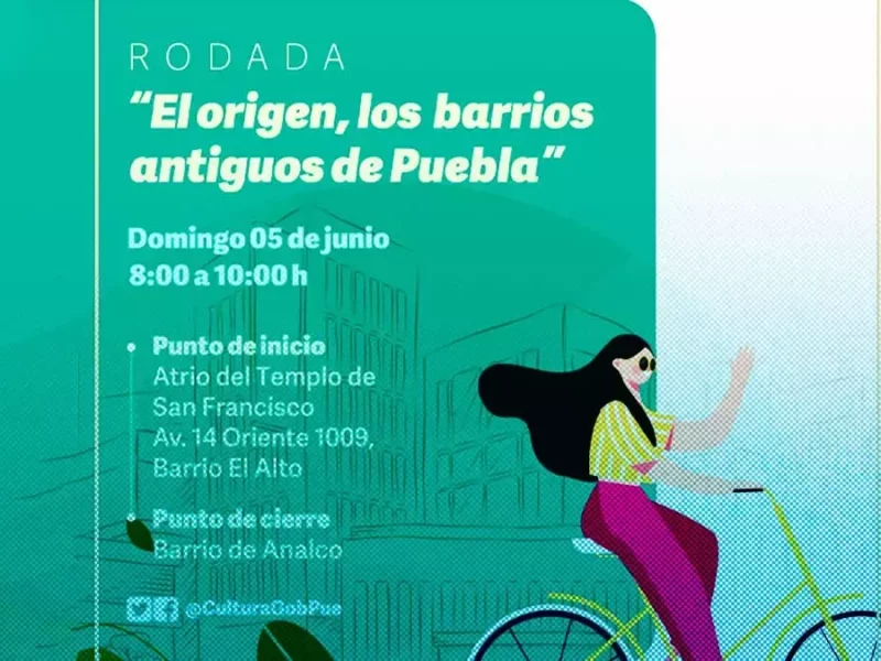 Súmate a la rodada por los barrios antiguos de Puebla