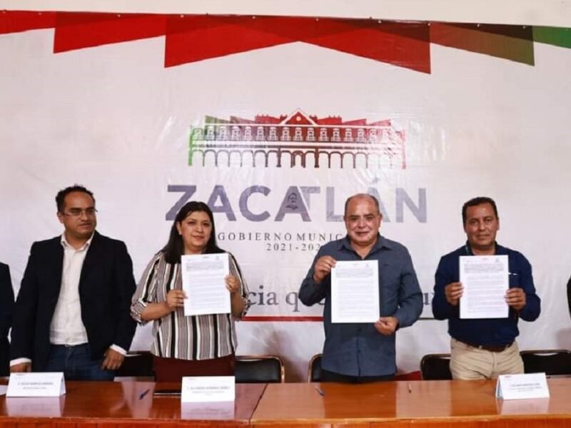 Zacatlán firma convenio con CONAFOR y SOSAPAZ para conservación de recursos naturales