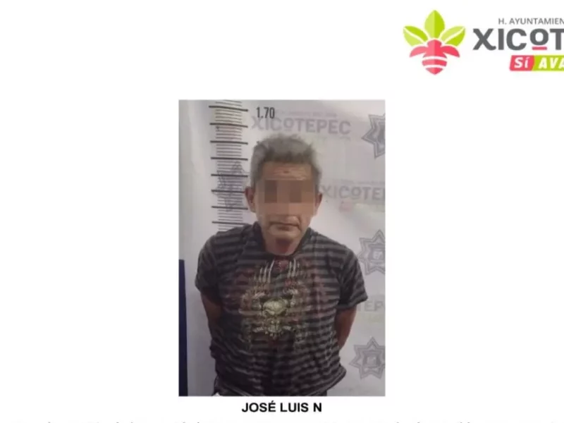 Detenido en Xicotepec de Juárez.