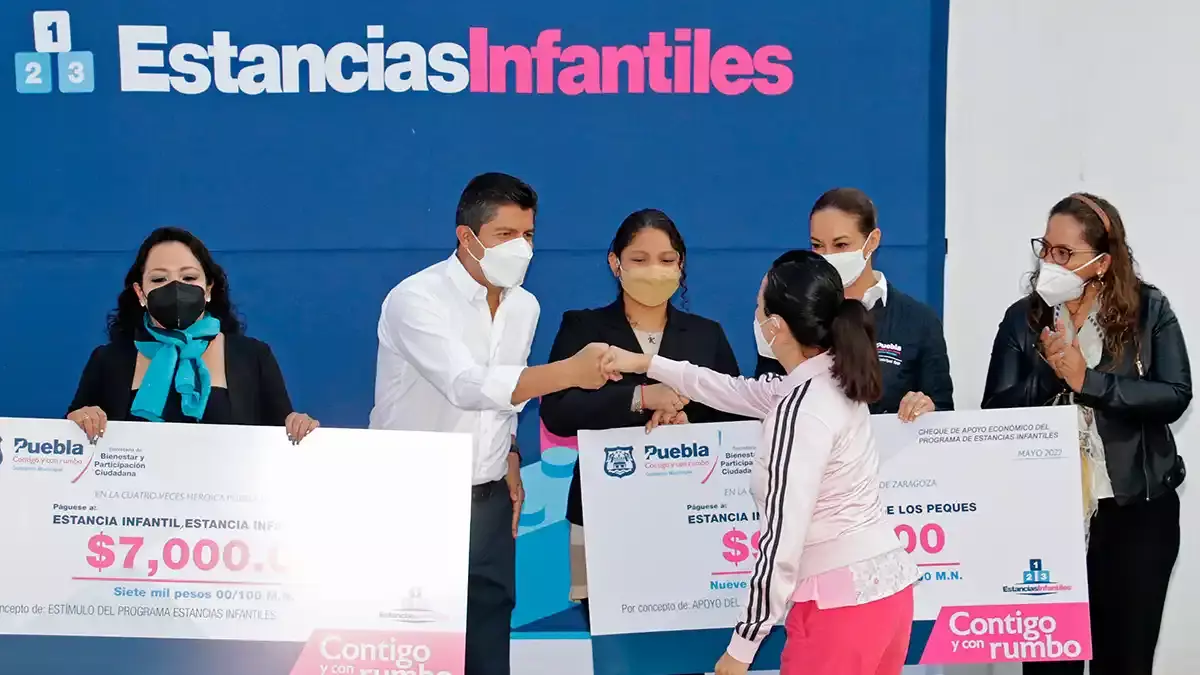 Apoyos para estancias infantiles en Puebla.