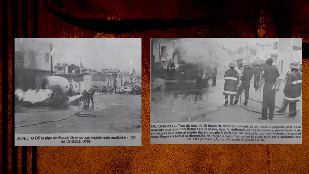 Explosión de pipa en Puebla en 1982.