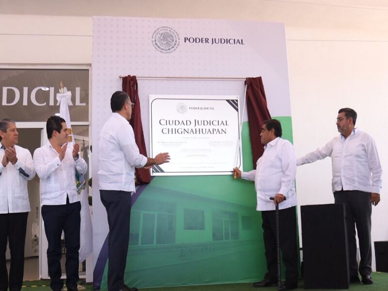 Miguel Barbosa inaugura Ciudad Judicial Chignahuapan