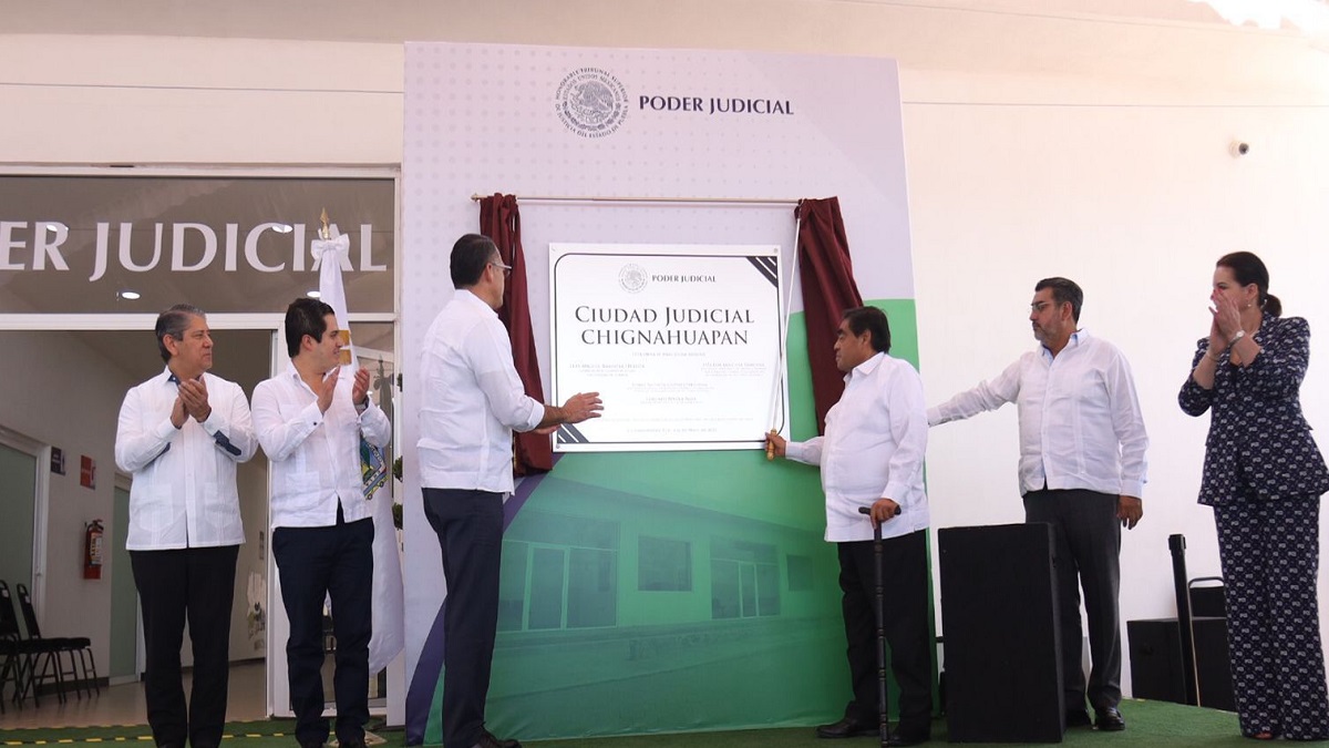 Miguel Barbosa inaugura Ciudad Judicial Chignahuapan