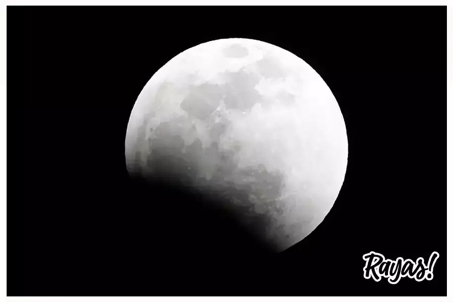 Eclipse lunar en México.