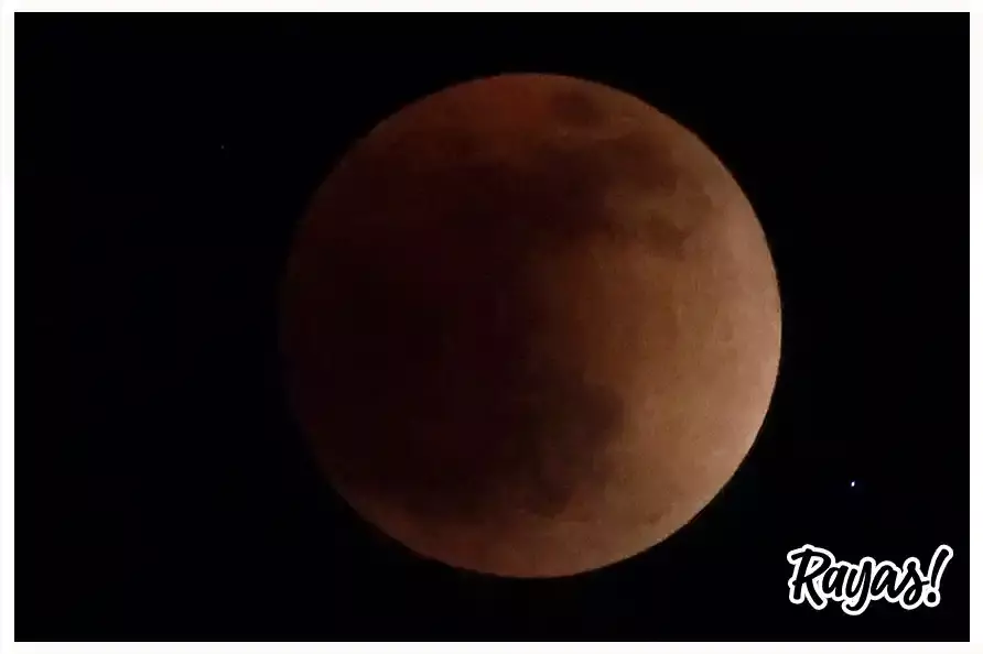 Eclipse lunar en México.