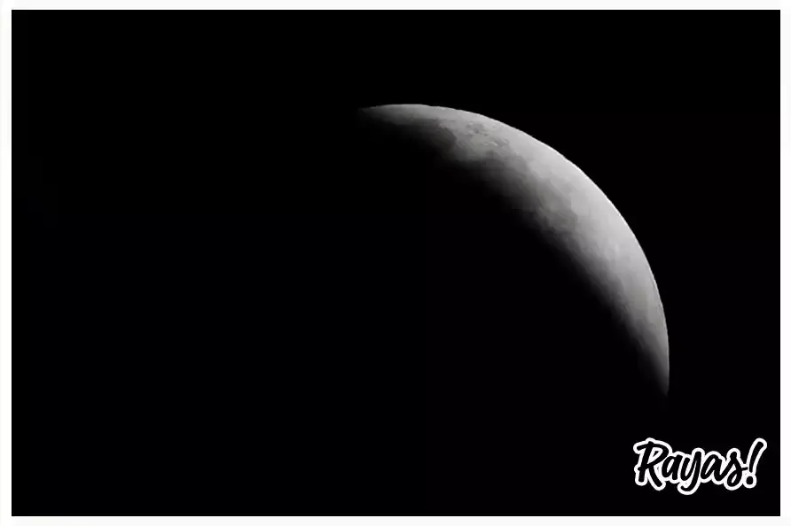 Eclipse lunar en México.