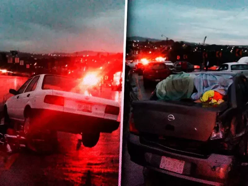 Carambola deja un muerto, 10 heridos y 20 autos dañados en periférico de Puebla