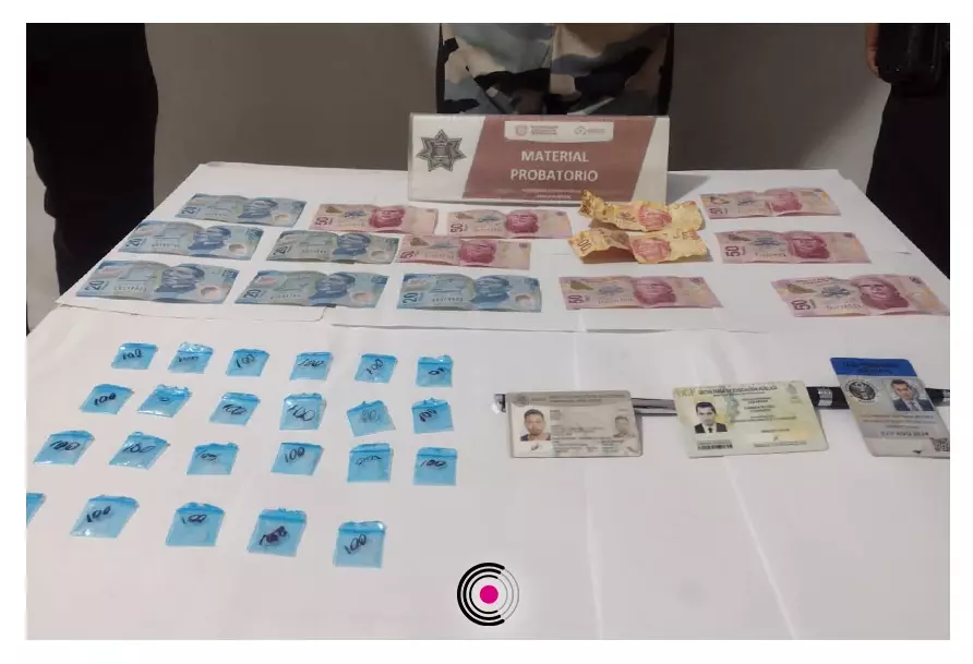 El hombre fue detenido con una cédula profesional.
