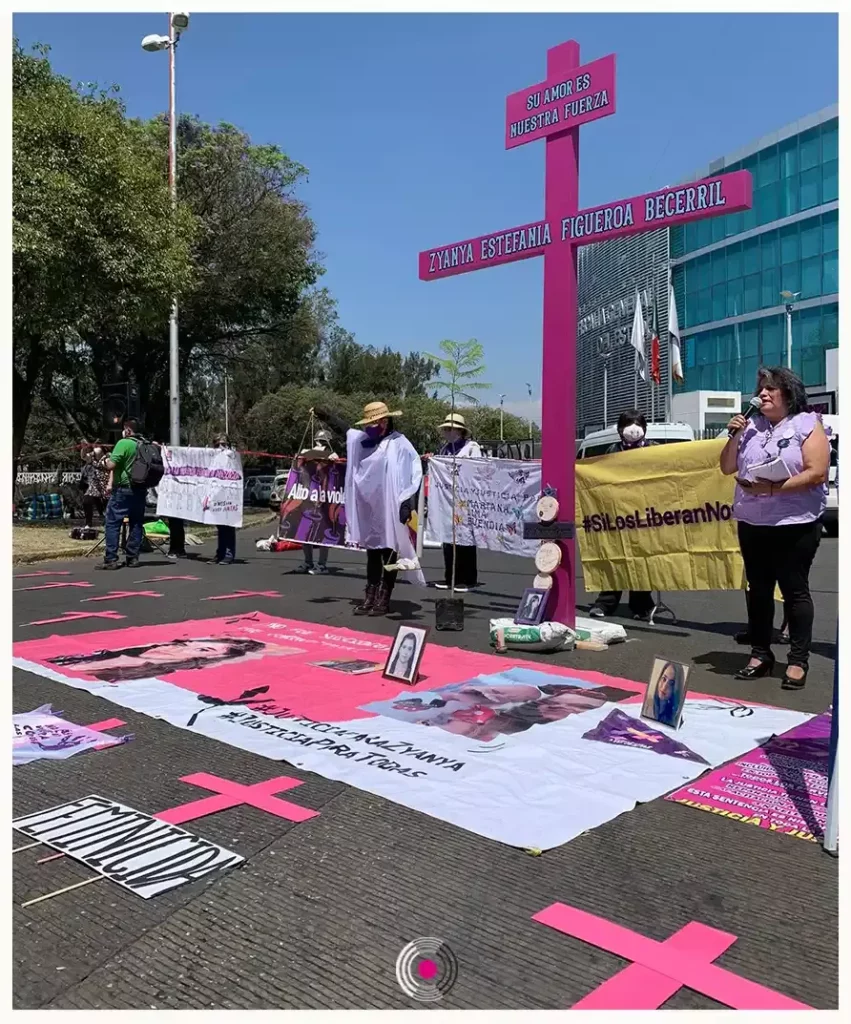 Manifestación por Zyanya Figueroa.