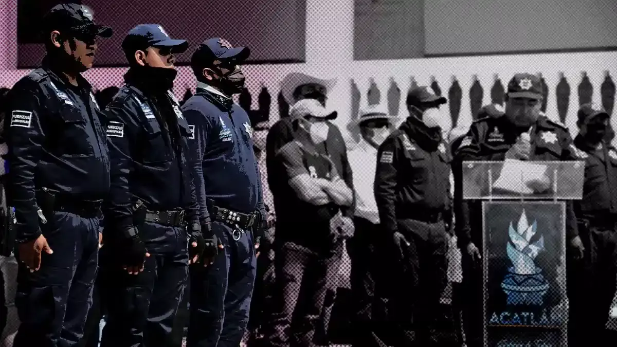 Policía Municipal de Acatlán.