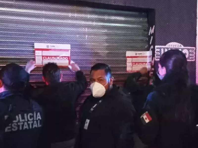 Van 200 bares de Puebla clausurados por no respetar horario y falta de documentación.