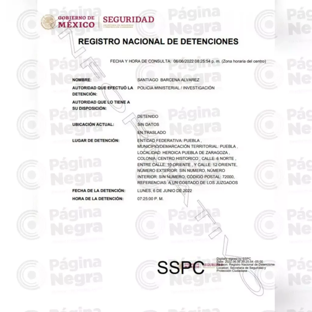 Detienen a Santiago B, exparticular de López Zavala como cómplice del feminicidio de Cecilia Monzón.